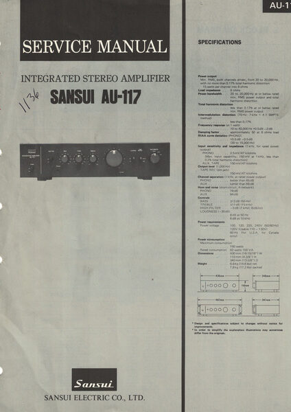 Sansui AU-117
