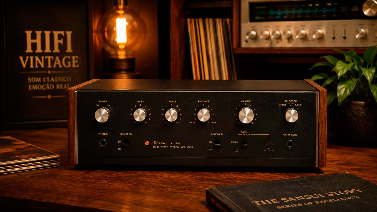Sansui AU-101: o pequeno amplificador vintage que conquistou gerações