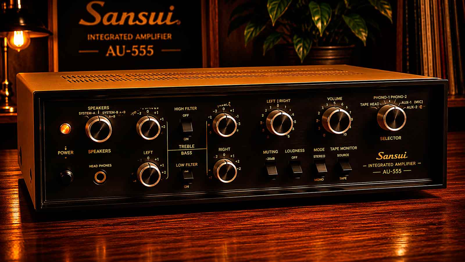 Sansui AU-555: o charme sonoro de um clássico da Sansui
