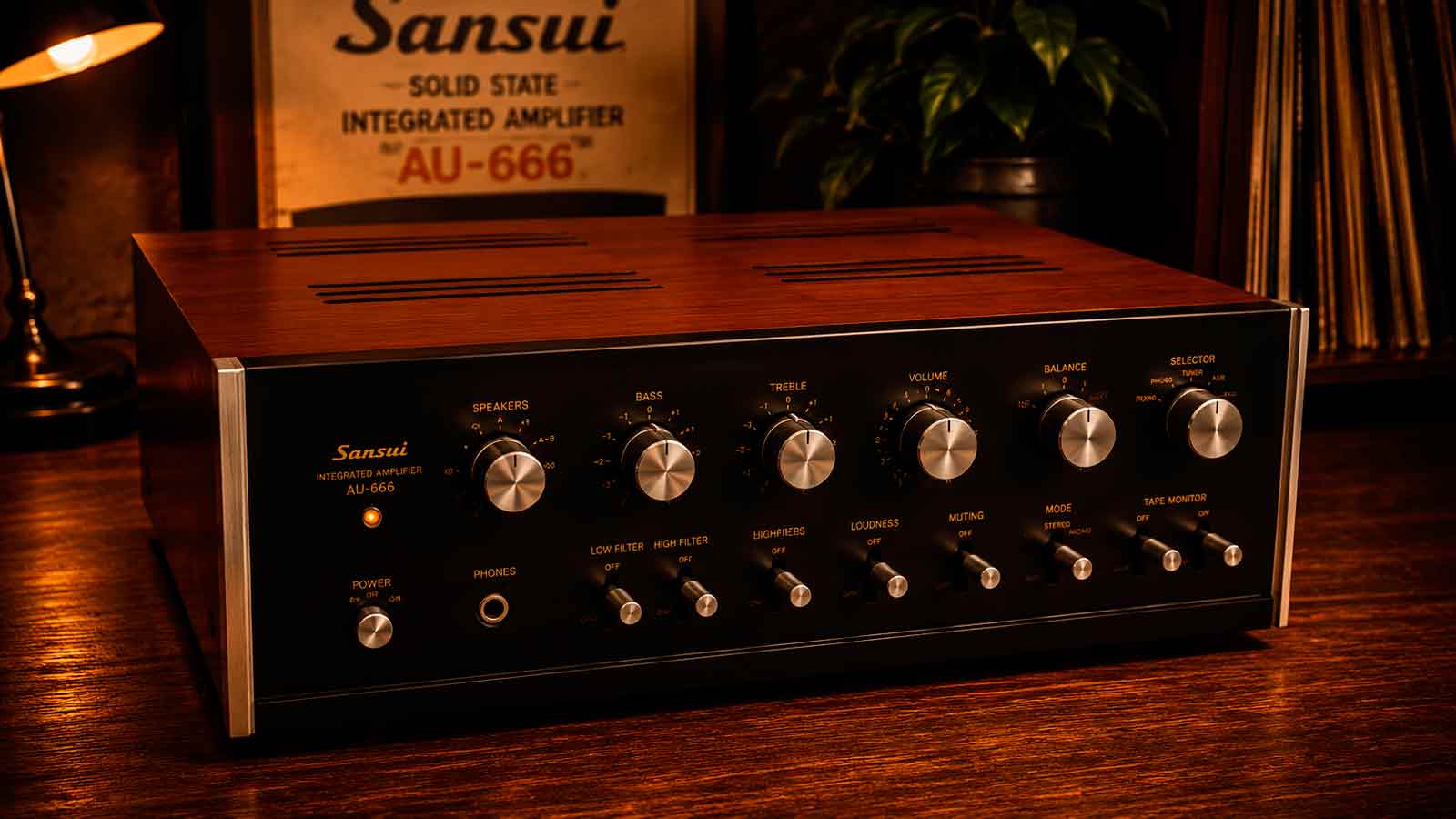 Sansui AU-666: Elegância e potência em um clássico do áudio vintage