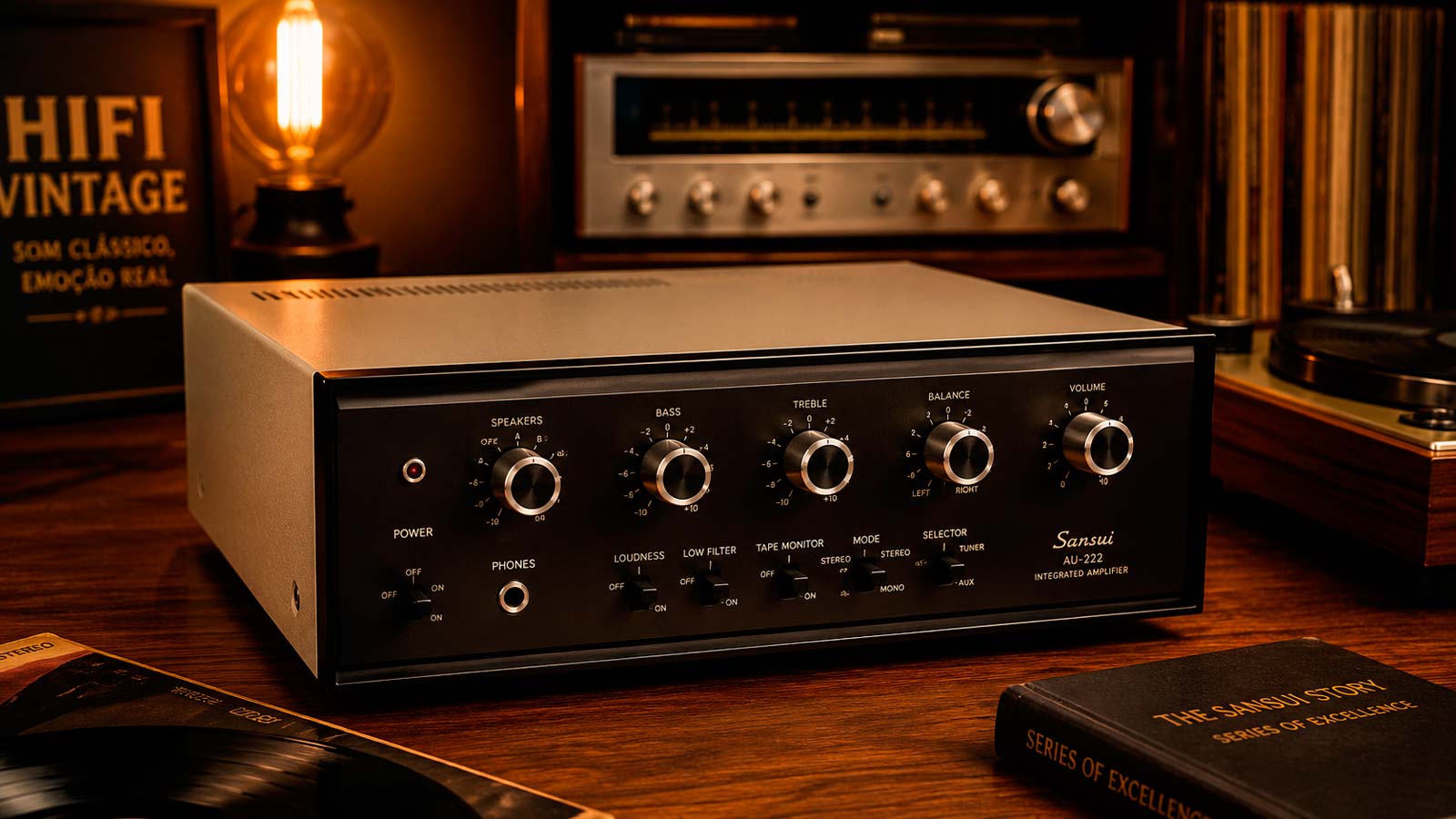 Sansui AU-222: o pequeno integrado que virou cult entre os audiófilos